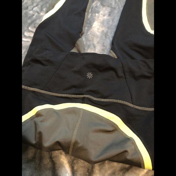 Athleta Spar Colorblock 7/8 Tight Legging Green & Black XS - Picture 4 of 5